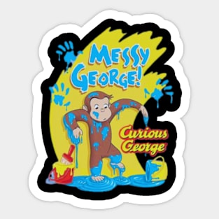 Curious George new 12 Sticker